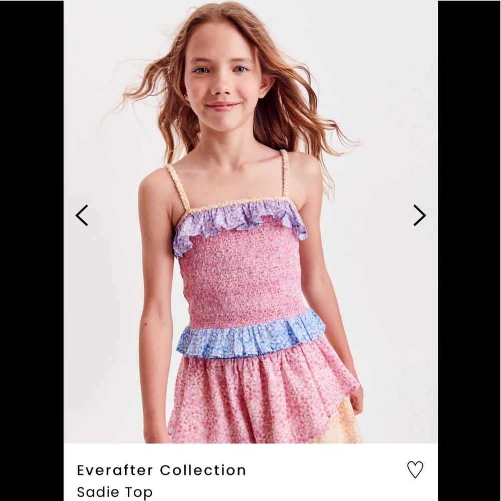 Worn once Ever After Girl’s top! Size 12